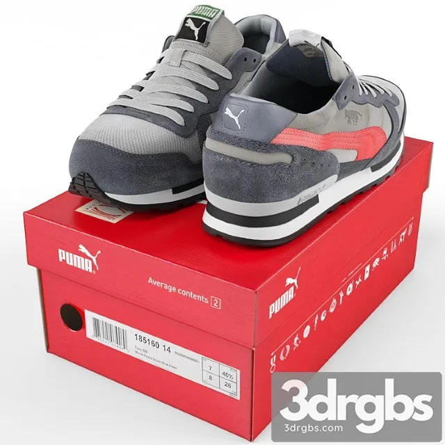 Puma rx 727 3D Model Free