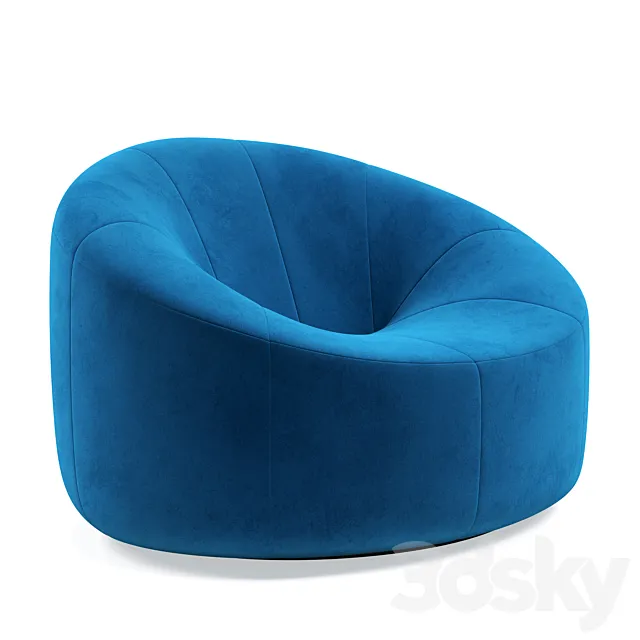 Pumpkin armchair 3D Model