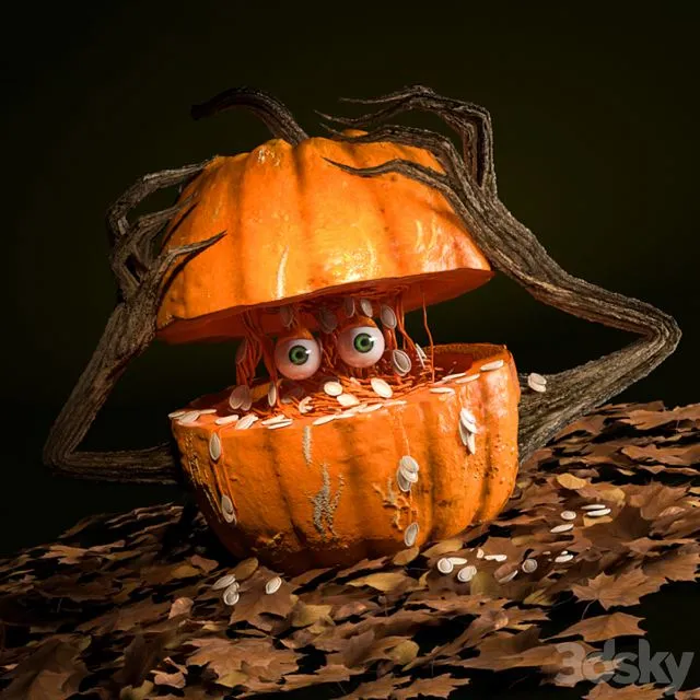 Pumpkin Monster 3D Model