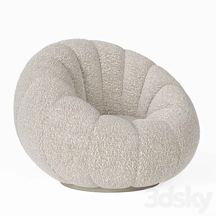 Pumpkin sofa 3D Model Free
