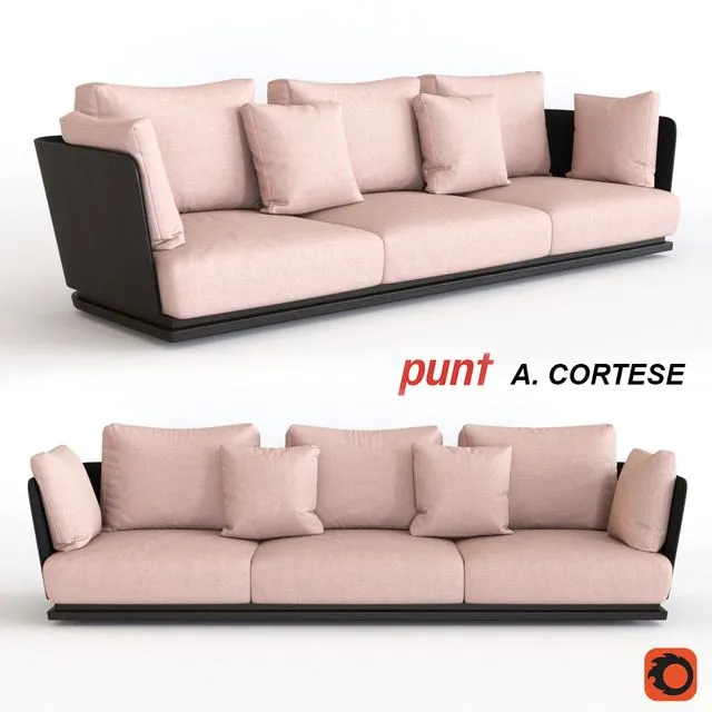 PUNT A. CORTESE Sofa 3D Model
