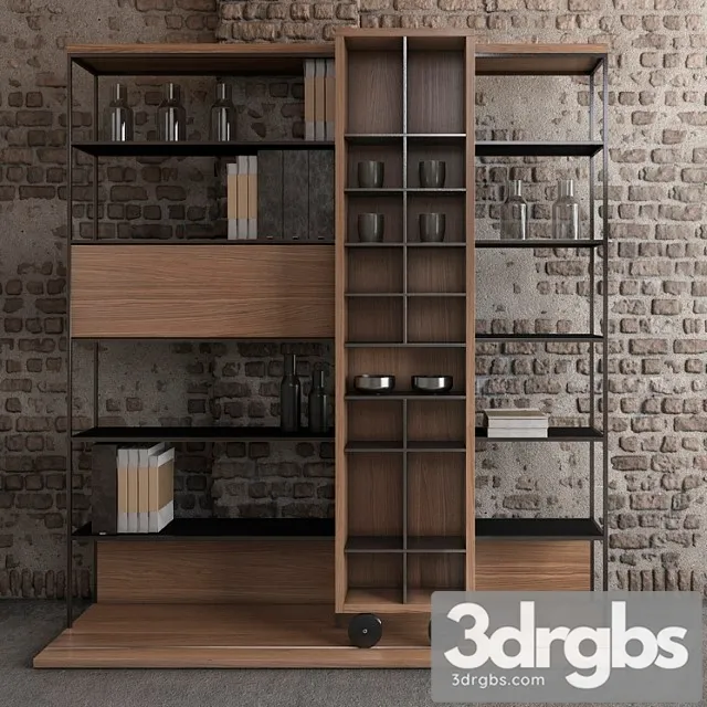 Punt Literatura Shelf 1 3D Model Free