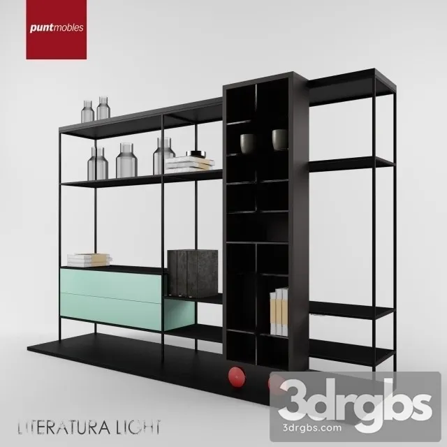 Punt Literatura Shelf 4b 3D Model Free