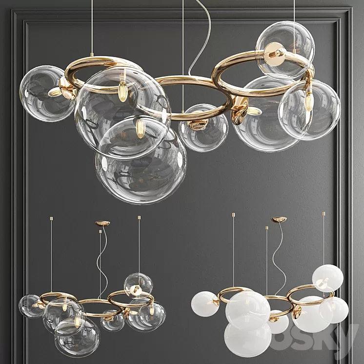 Puppet Ring Chandelier by Vistosi 3D Model