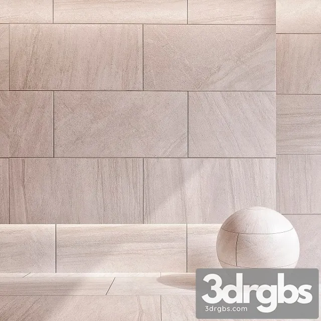 Purestone Matte Natural Porcelain Tile in Beige 3D Model Free