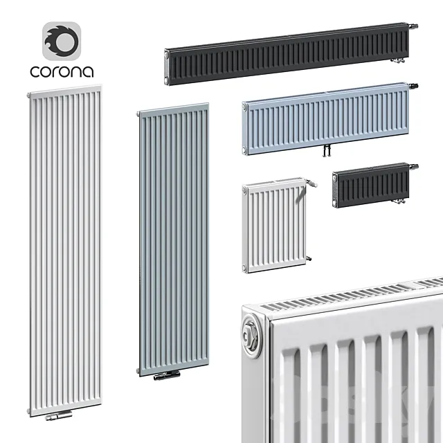 Purmo compact ventil vertical ventil m 3D Model