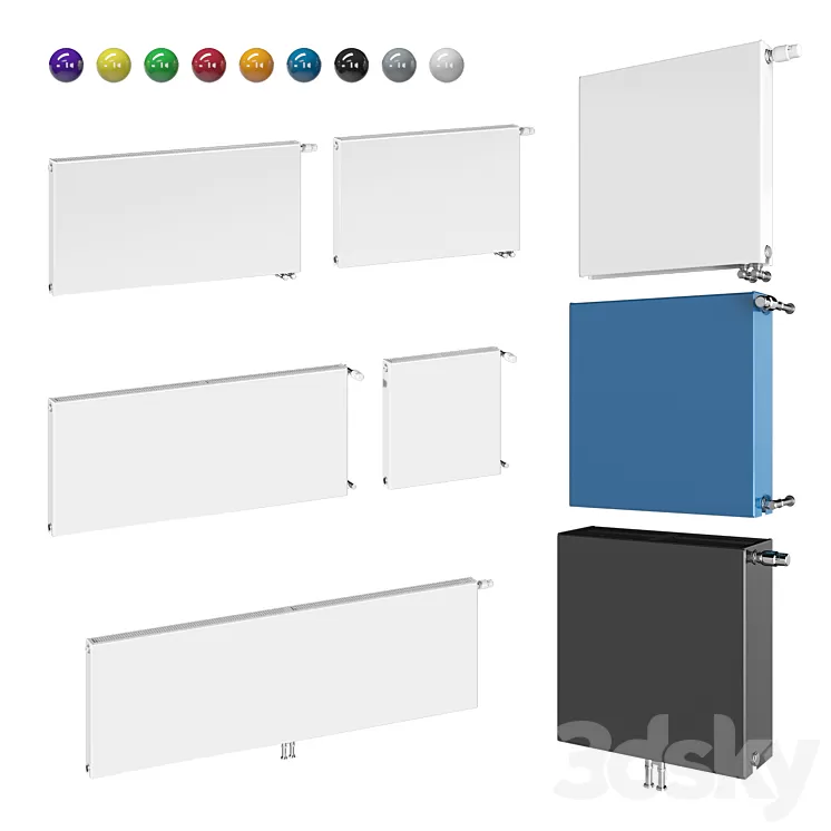 PURMO Plan Compact x62 x72 x104 x154 3D Model