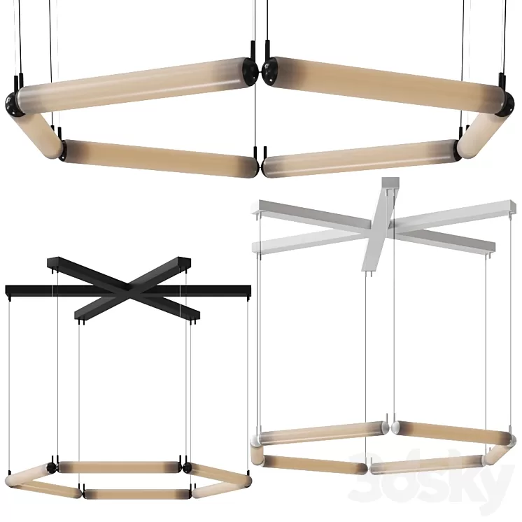 Puro Contour by Brokis Pendant Lamp 3D Model Free