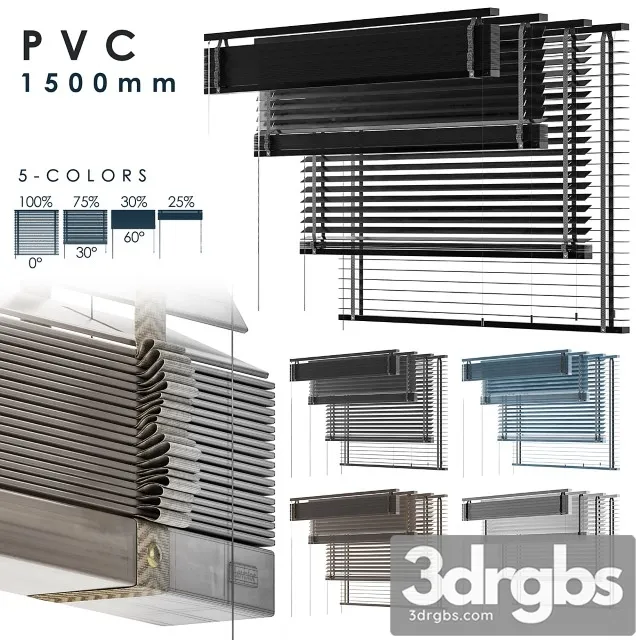PVC Blind 1500 in 45 mm 3D Model Free