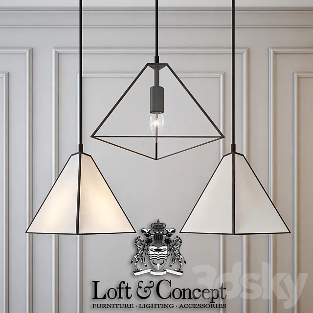 Pyramid glass pendant Free Download