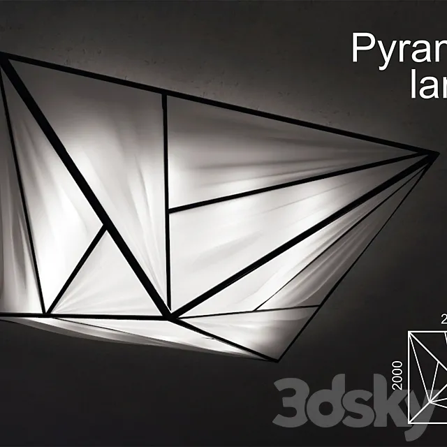 Pyramid lamp 3D Model