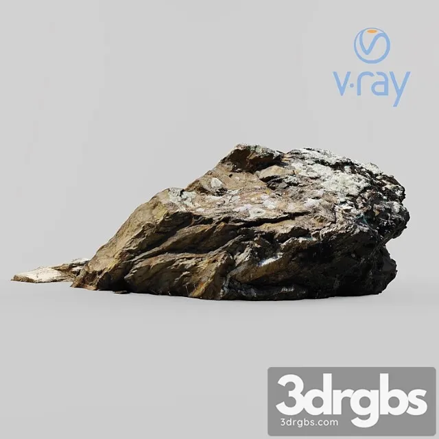 Qamarvan Stone 001 3D Model Free