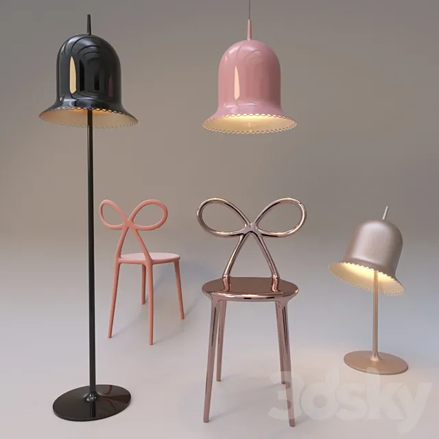 qeeboo RIBBON CHAIR moooi LOLITA LAMP Free Download