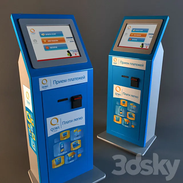 Qiwi payment terminal 3DModel