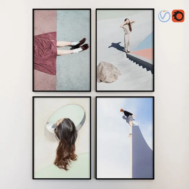 Quad Posters Vol.57 3D Model