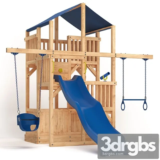 Quad space saver swing set Free Download
