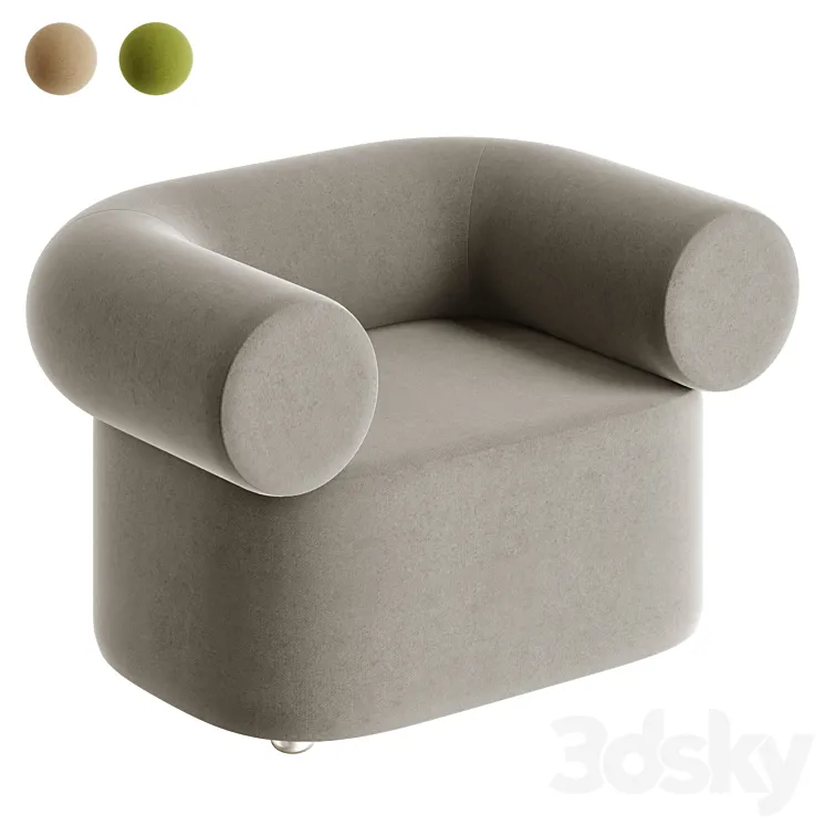 Quadrifoglio Group ABBEY | Armchair 3D Model Free