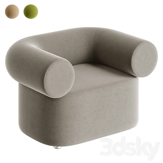 Quadrifoglio Group ABBEY | Armchair 3DModel