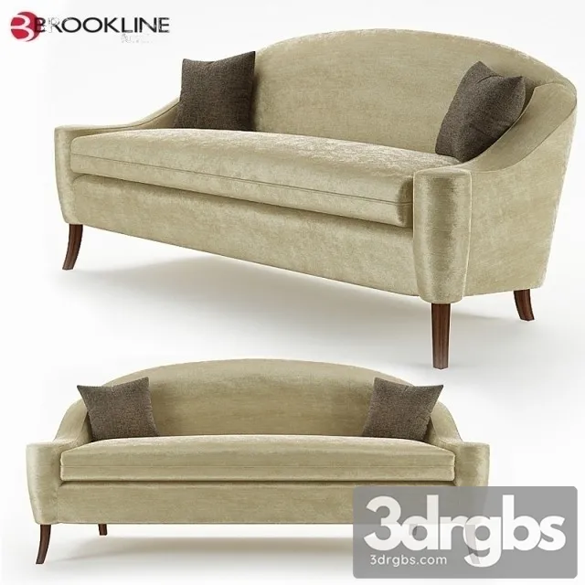 Queen Sofa 01 3D Model Free