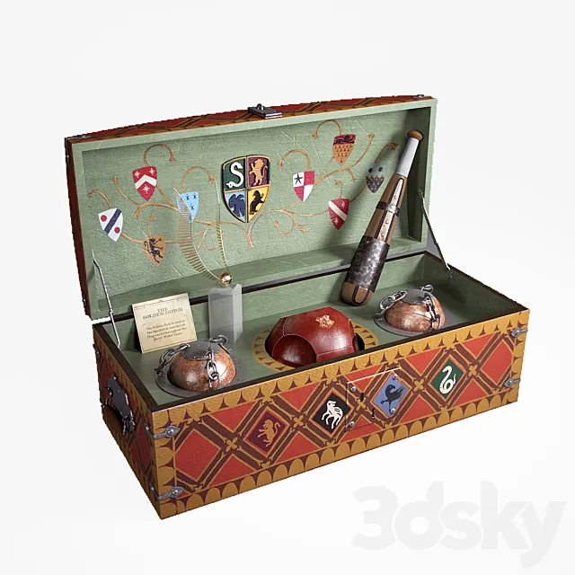 Quidditch game set 3DModel