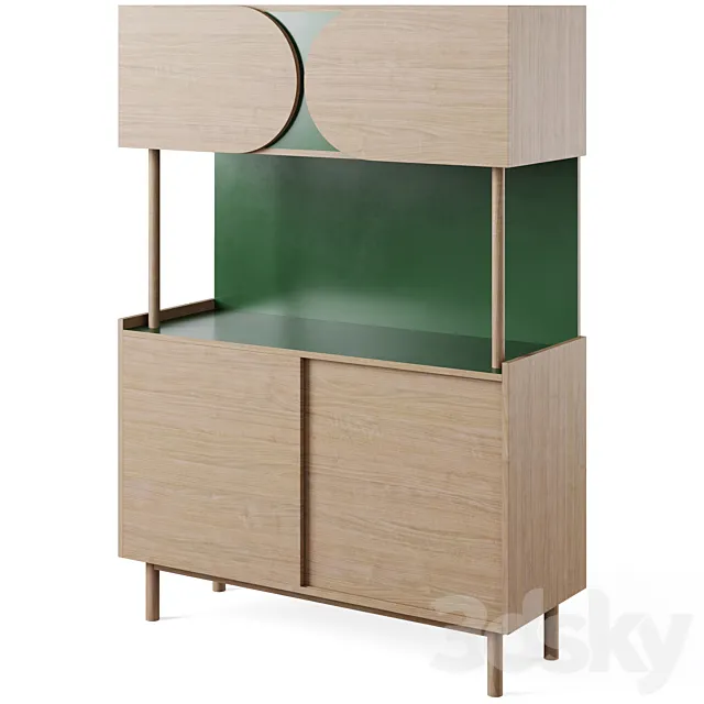 Quillan Formica Sideboard by LA REDOUTE INTERIEURS 3D Model