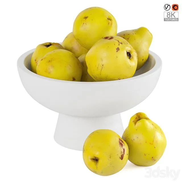 Quinces in a vase 3D Model