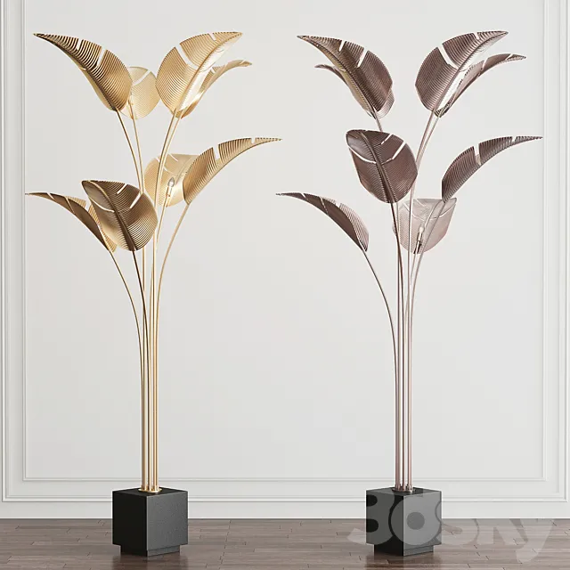 Quindici Floor Lamp by Uttermost 3D Model