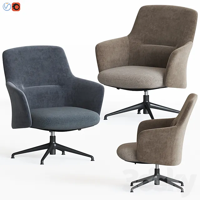 Quinti Sedute Level Office Chair 3D Model