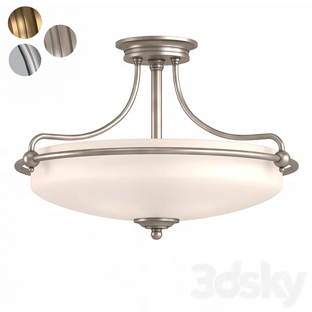 Quoizel Ceiling lamp QZ-GRIFFIN-SFM-AN 3D Model