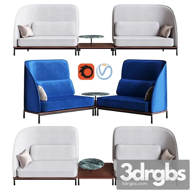 r & arc coffee table 3D Model Free