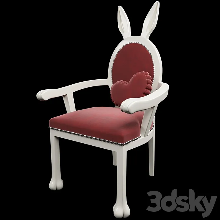 Rabbit chair 3D Model Free