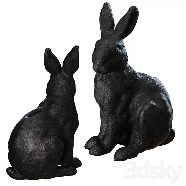 Rabbit Money Box 3D Model