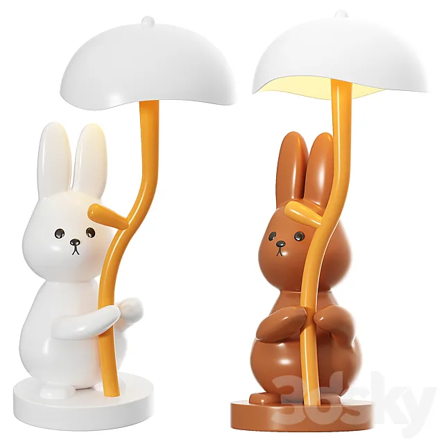 Rabbit Night Light 3D Model