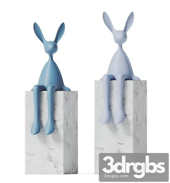 Rabbit Sculpture 3D Model Free