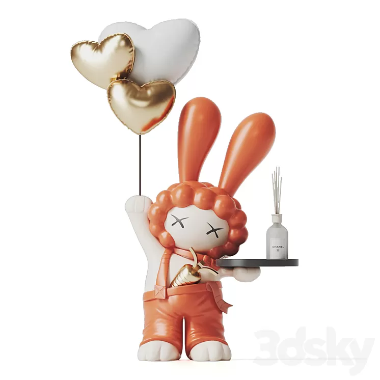 rabbit toys 3D Model Free