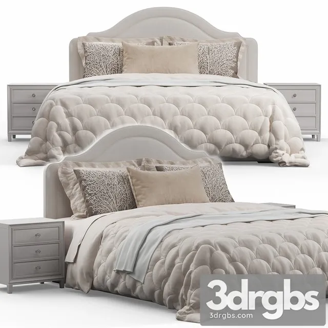 Rabin Qween Headboard Bed 3D Model Free