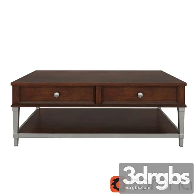 Rachael ray home cocktail table with metal base at good& 2 3D Model Free