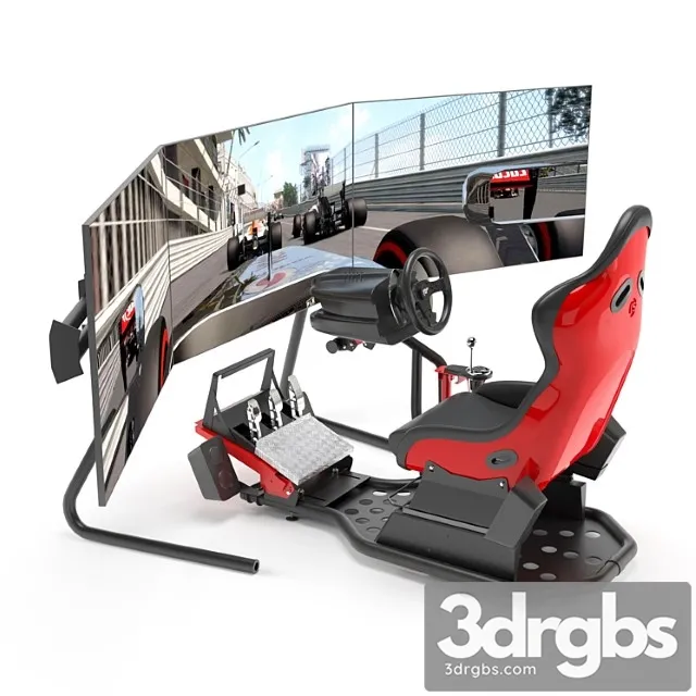 Racing Game Simulator 3D Model Free