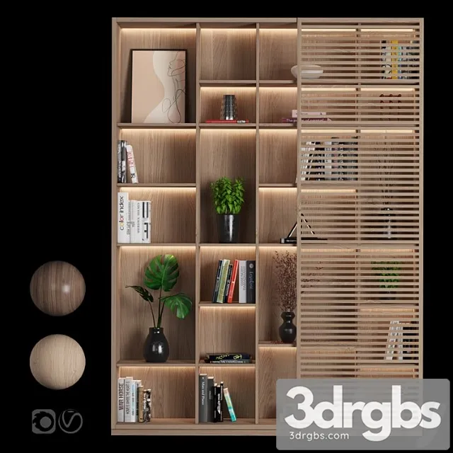 Rack and bookcase 10 2 3D Model Download