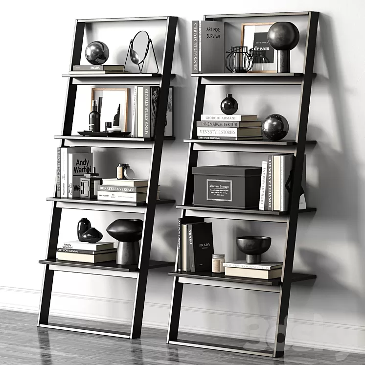 Rack BORDEAUX (black) by BoConcept 3D Model Free