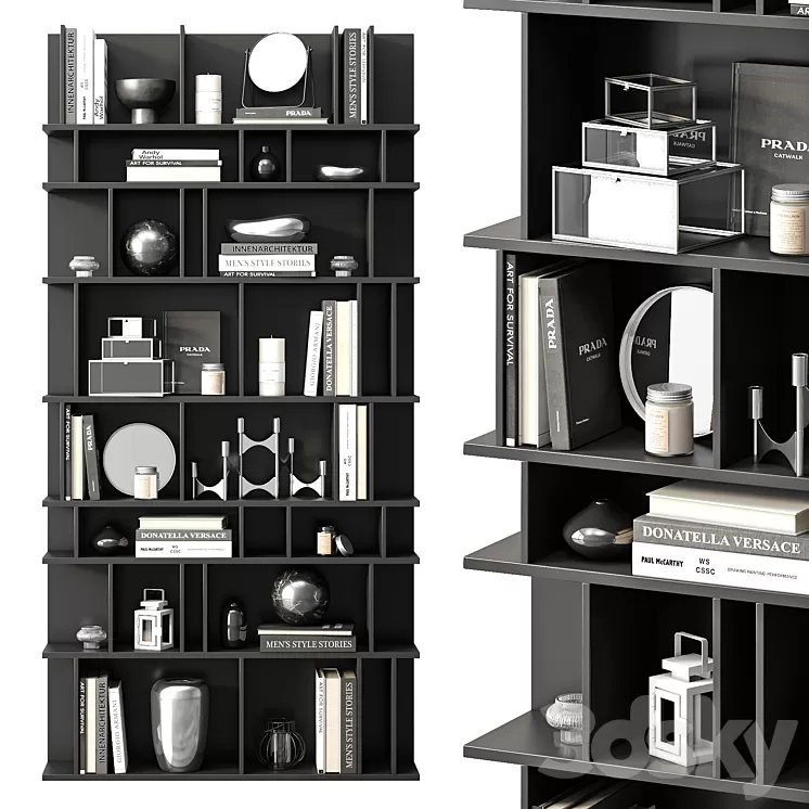Rack COMO (black) by BoConcept 3D Model