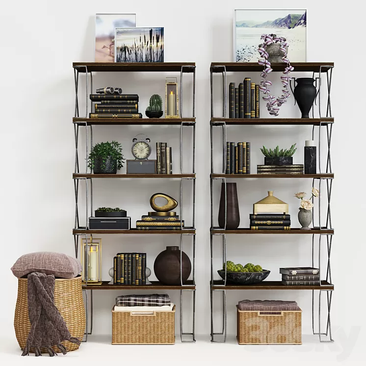 Rack Dublin Pottery Barn 3D Model