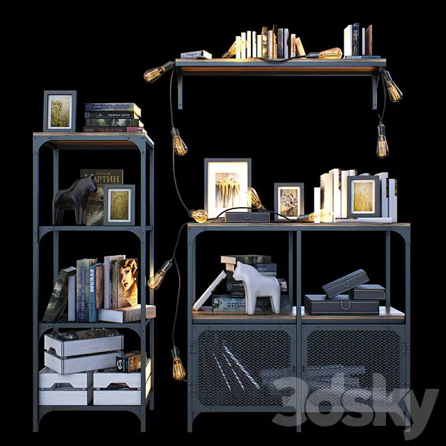 Rack FELLBO Ikea 3D Model