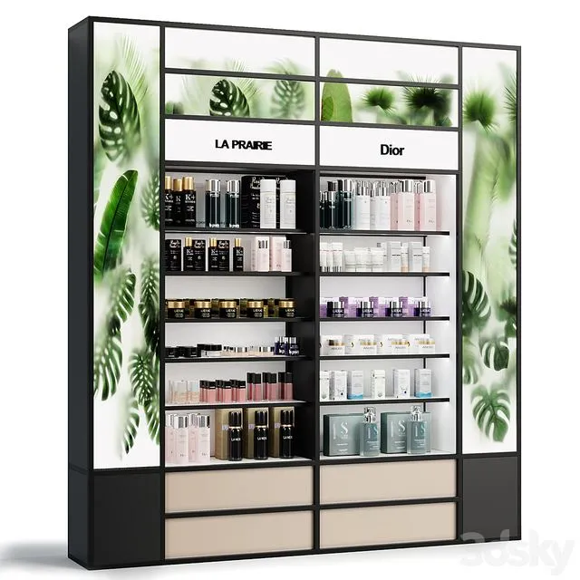 Rack for a cosmetics store 3D Model