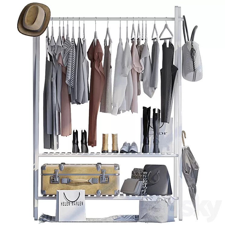 Rack for clothes 3D Model