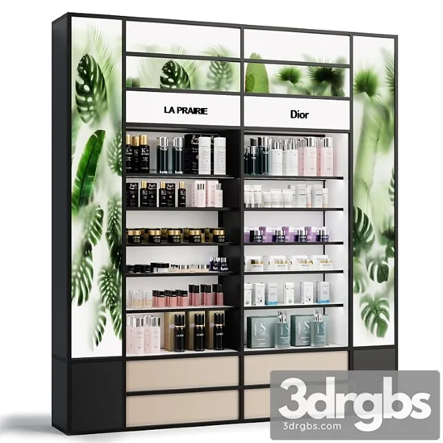 Rack For Cosmetics Store 3D Model Free