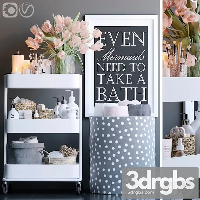 Rack in the Bathroom 9 3D Model Free