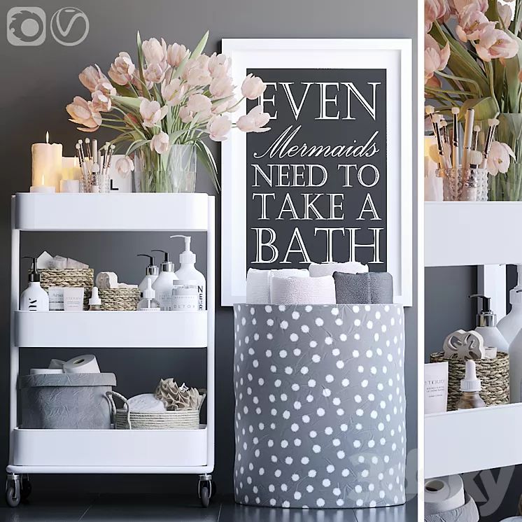 Rack in the bathroom 9 3D Model