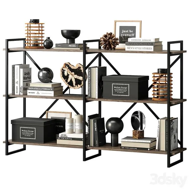 Rack Linz Grey 3D Model