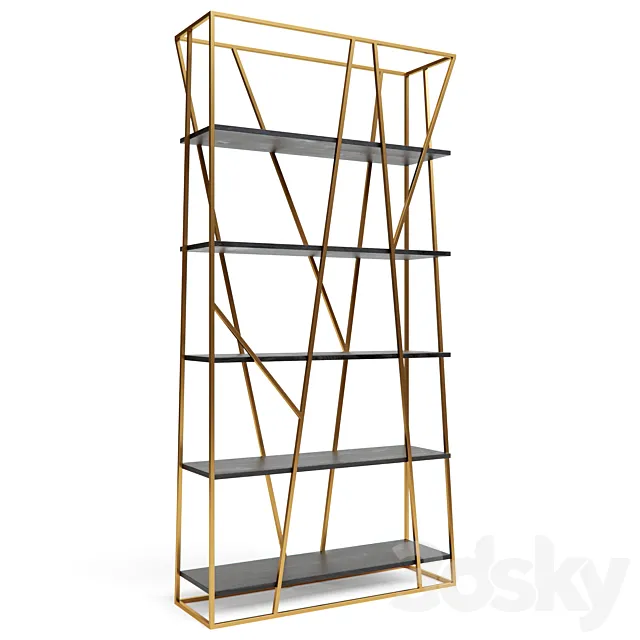 Rack Powell gold 3D Model